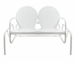 Northlight Retro Tulip Metal Patio Glider Loveseat -FurniHub Store 810612955 A0 1