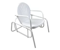 Northlight Retro Tulip Metal Patio Glider Chair -FurniHub Store 810612960 A0 3