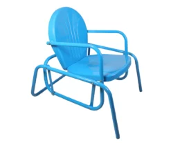 Northlight Retro Tulip Metal Patio Glider Chair -FurniHub Store 810612962 A0 3