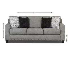 Alexandria Gray Chenille Sofa 17 Alexandria Gray Chenille Sofa -FurniHub Store 810616679 A8