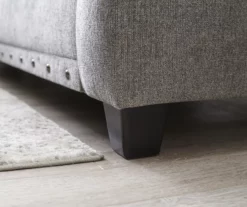 Alexandria Gray Chenille Loveseat 15 Alexandria Gray Chenille Loveseat -FurniHub Store 810616679 810616680 B0 4 1