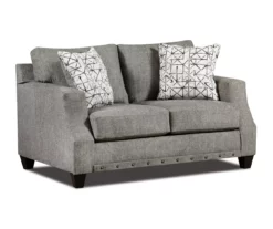 Alexandria Gray Chenille Loveseat 11 Alexandria Gray Chenille Loveseat -FurniHub Store 810616680 A0 2