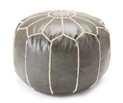 Moroccan Vegan Leather Pouf