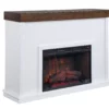 62" White Shiplap Grand Electric Fireplace -FurniHub Store 810617760 A0 2