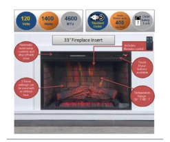 62" White Shiplap Grand Electric Fireplace -FurniHub Store 810617760 M7