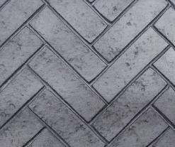 48" Faux Herringbone Mantel Electric Fireplace -FurniHub Store 810617761 A8 1