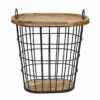 Metal Storage Table With Acacia Lid -FurniHub Store 810617764 A0 1