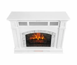 62" White Marble Grand Electric Fireplace Console -FurniHub Store 810617766 A0 4