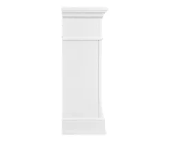 62" White Marble Grand Electric Fireplace Console -FurniHub Store 810617766 A0 5