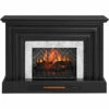 53.5" Black Petite Grand Electric Fireplace Console -FurniHub Store 810617767 A0 1