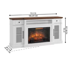 73.5" Castillo Electric Fireplace Console -FurniHub Store 810617768 A6
