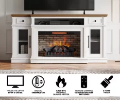 73.5" Castillo Electric Fireplace Console -FurniHub Store 810617768 M7