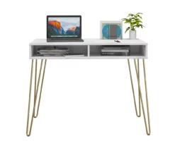 Novogratz Athena Faux Marble 2-Cubby Computer Desk 22 Novogratz Athena Faux Marble 2-Cubby Computer Desk -FurniHub Store 810618403 3