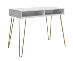 Novogratz Athena Faux Marble 2-Cubby Computer Desk 21 Novogratz Athena Faux Marble 2-Cubby Computer Desk -FurniHub Store 810618403 4
