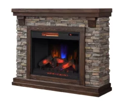 50" Madison Pine & Faux Stone Electric Fireplace -FurniHub Store 810620258 A0 3