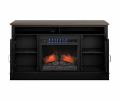 59.5" Black CoolGlow Electric Fireplace & Fan Console -FurniHub Store 810620259 A0 2