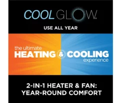 59.5" Black CoolGlow Electric Fireplace & Fan Console -FurniHub Store 810620259 M7