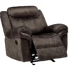 Zubaida Chocolate Velvet Glider Recliner 1 Zubaida Chocolate Velvet Glider Recliner -FurniHub Store 810620367 A0 1