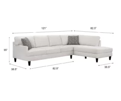 Broyhill Fresno Cream Sectional -FurniHub Store 810620600 810620622 A6 1