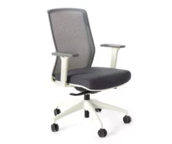 Atto Off-White & Gray Office Chair -FurniHub Store 810624144 A0 1