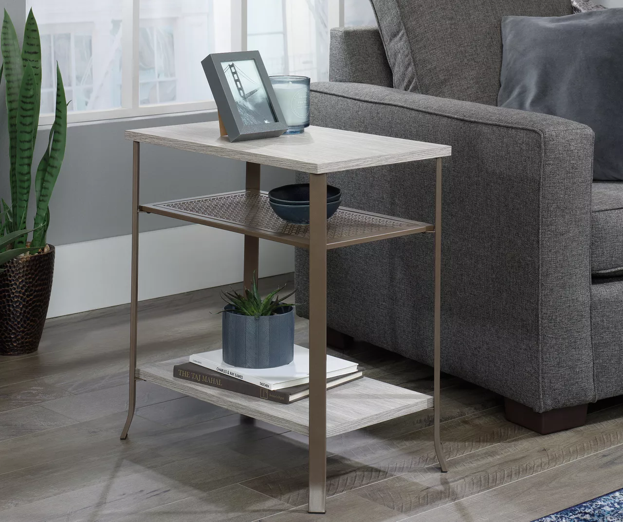 Center City Champagne Oak End Table 3 Center City Champagne Oak End Table