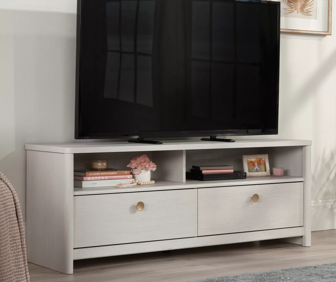 60" Dover Edge Glacier Oak TV Stand 2 60" Dover Edge Glacier Oak TV Stand