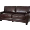 Serta Palisades Chestnut Bonded Leather Sofa -FurniHub Store 810659214 A0 1