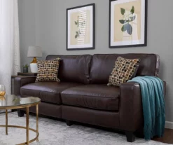 Serta Palisades Chestnut Bonded Leather Sofa -FurniHub Store 810659220 A0 3