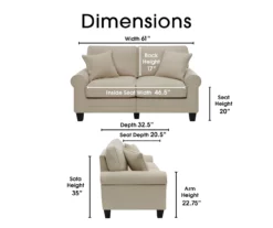 Serta Copenhagen Loveseat -FurniHub Store 810659226 A0 4