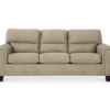 Tishen Pebble Sand Faux Leather Sofa 1 Tishen Pebble Sand Faux Leather Sofa -FurniHub Store 810669841 A0
