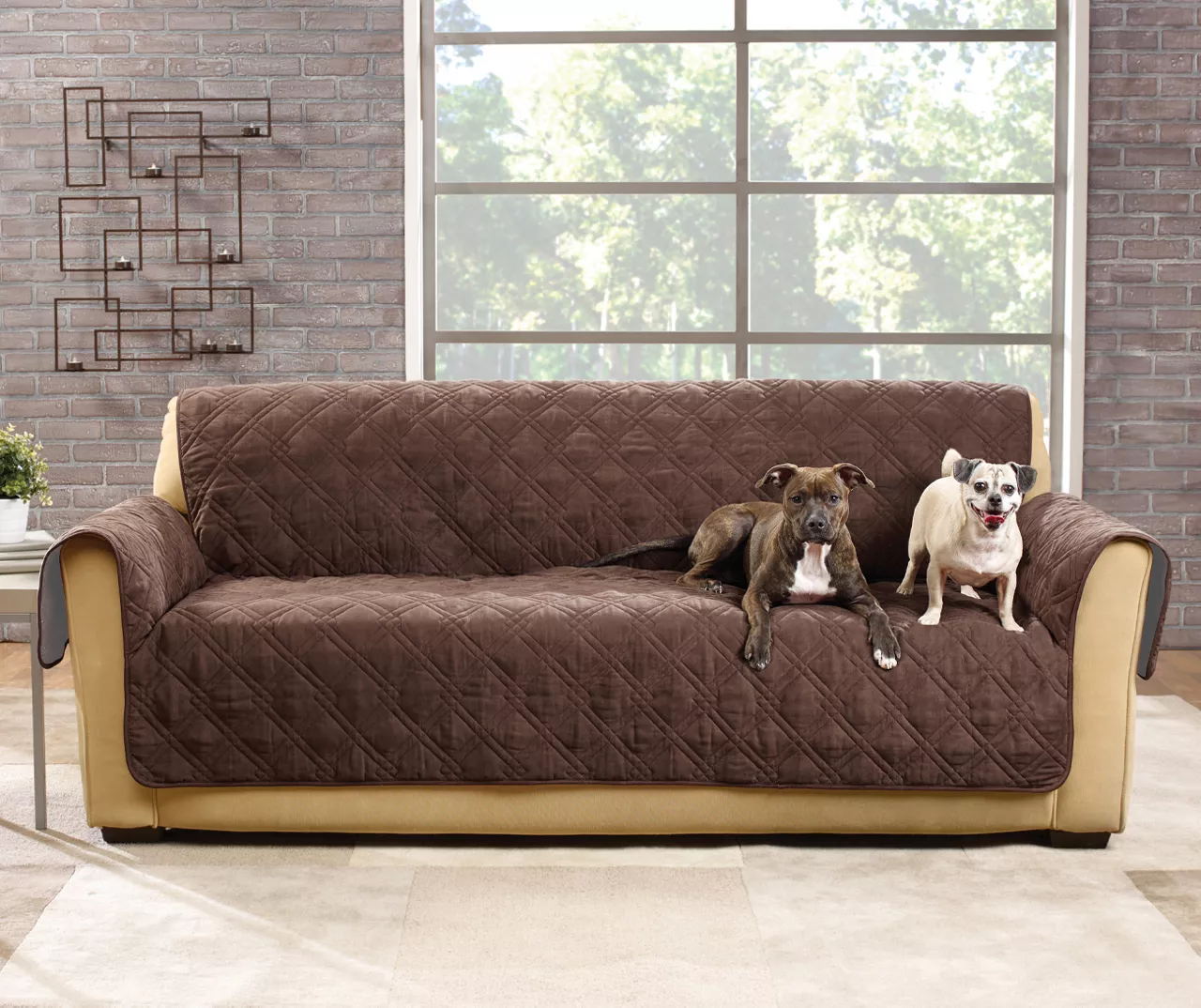 Chocolate Sofa Furniture Cover 4 Chocolate Sofa Furniture Cover - Image 2