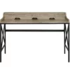 Corday Gray Wood Writing Desk With USB Charing -FurniHub Store 810680820 A0