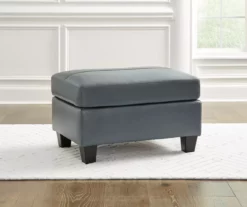 Signature Design By Ashley Genoa Leather Ottoman -FurniHub Store 810697957 A0 2
