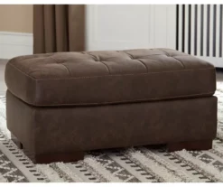 Signature Design By Ashley Maderla Faux Leather Ottoman -FurniHub Store 810697964 A0 2