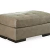 Signature Design By Ashley Maderla Faux Leather Ottoman -FurniHub Store 810697972 A0 1