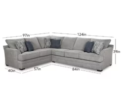 Broyhill Naples Living Room Sectional -FurniHub Store combo330002 2