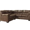 Signature Design By Ashley Bladen Coffee 2-Piece Faux Leather Sectional With Left-Facing Loveseat -FurniHub Store combo760018