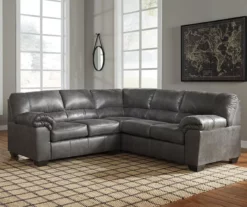 Signature Design By Ashley Bladen Slate 2-Piece Faux Leather Sectional With Left-Facing Loveseat -FurniHub Store combo760022 1