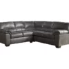Signature Design By Ashley Bladen Slate 2-Piece Faux Leather Sectional With Left-Facing Loveseat -FurniHub Store combo760022
