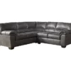 Signature Design By Ashley Bladen Slate 2-Piece Faux Leather Sectional With Right-Facing Loveseat -FurniHub Store combo760023
