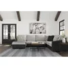 Signature Design By Ashley Bilgray Gray Faux Leather 3-Piece Sectional With Left-Facing Chaise -FurniHub Store combo860023