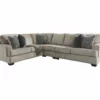 Signature Design By Ashley Bovarian Stone 3-Piece Sectional With Right-Facing Loveseat -FurniHub Store combo860028