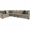 Signature Design By Ashley Bovarian Stone 4-Piece Sectional With Right-Facing Loveseat -FurniHub Store combo860029