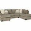 Signature Design By Ashley Creswell Gray Sectional With Right-Facing Chaise 2 Signature Design By Ashley Creswell Gray Sectional With Right-Facing Chaise -FurniHub Store combo860031