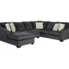 Signature Design By Ashley Eltmann Slate 3-Piece Sectional With Left-Facing Chaise -FurniHub Store combo860039
