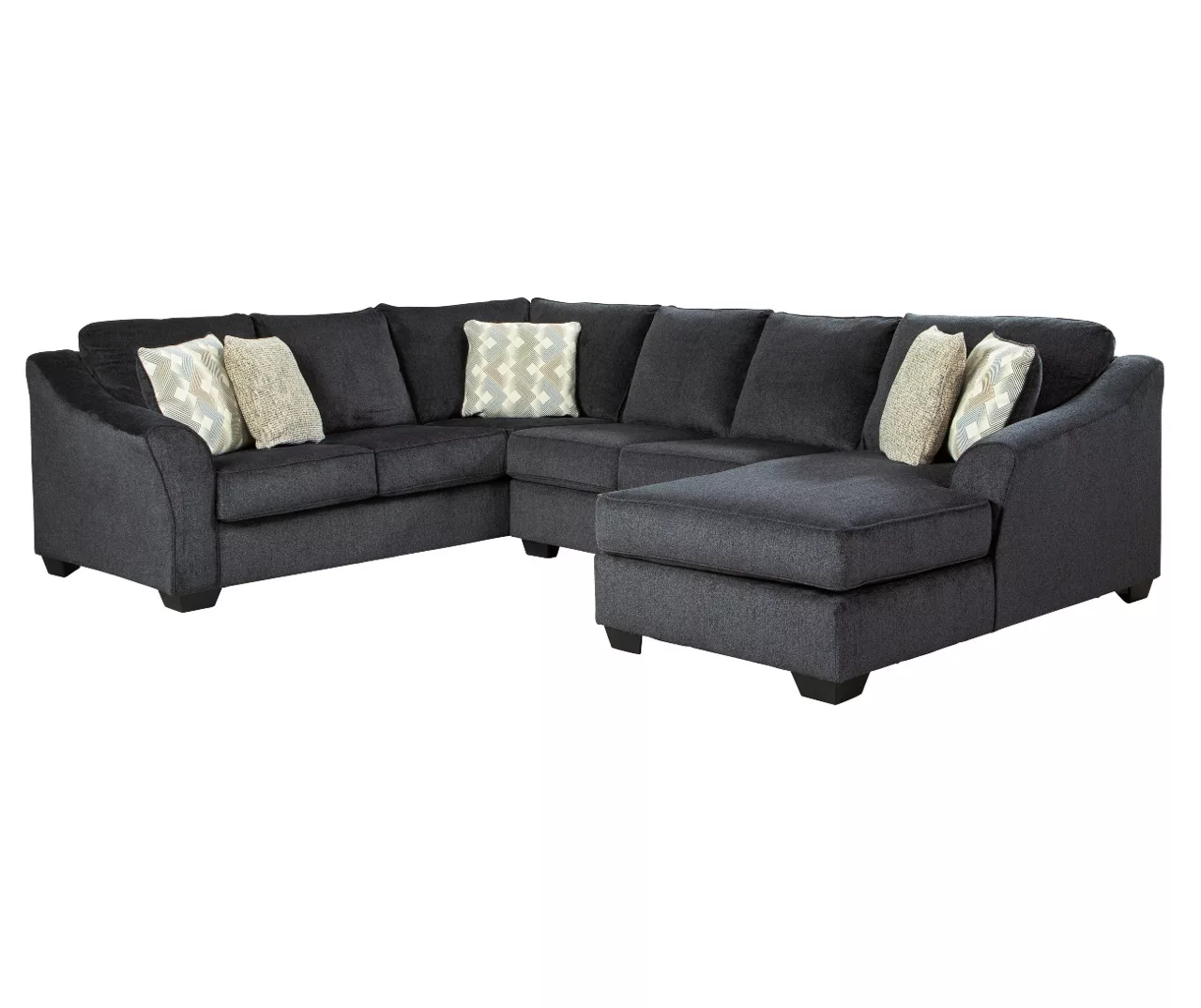 Signature Design By Ashley Eltmann Slate 3-Piece Sectional With Right-Facing Chaise 3 Signature Design By Ashley Eltmann Slate 3-Piece Sectional With Right-Facing Chaise