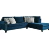 Signature Design By Ashley Trendle Blue Sectional With Right-Facing Chaise 1 Signature Design By Ashley Trendle Blue Sectional With Right-Facing Chaise -FurniHub Store combo860083