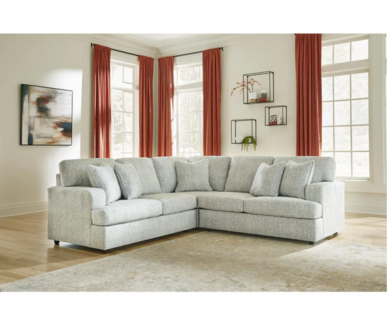 Signature Design By Ashley Playwrite Gray 3-Piece Sectional 4 Signature Design By Ashley Playwrite Gray 3-Piece Sectional - Image 2