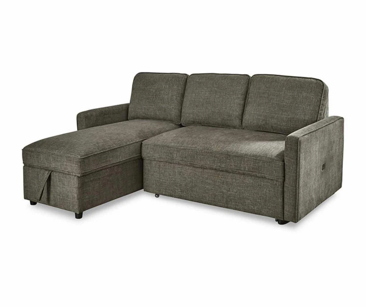 Signature Design By Ashley Kerle Charcoal Sectional With Pop-Up Bed 3 Signature Design By Ashley Kerle Charcoal Sectional With Pop-Up Bed
