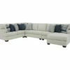 Signature Design By Ashley Lowder Stone 5-Piece Sectional With Right-Facing Chaise 1 Signature Design By Ashley Lowder Stone 5-Piece Sectional With Right-Facing Chaise -FurniHub Store combo870013
